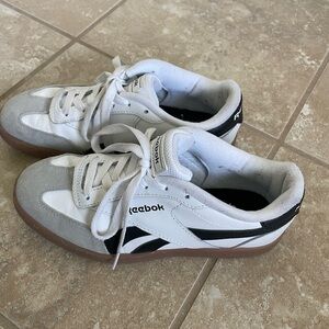 Reebok Classic White and Black Shoes